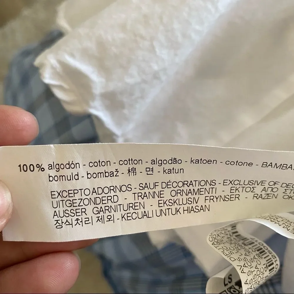 Zara white pearl top with bell sleeve XS VGUC - Picture 7 of 8